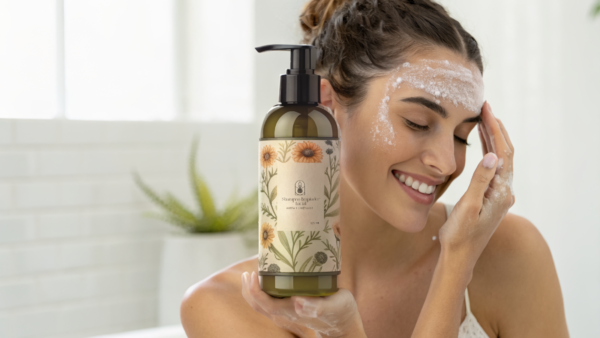 Shampoo limpiador facial de Avena y Caléndula - Image 3
