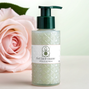 Gel hidratante de petalos de rosas