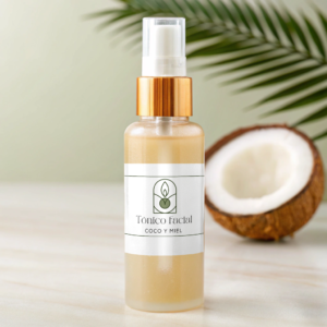 Tónico facial coco y miel